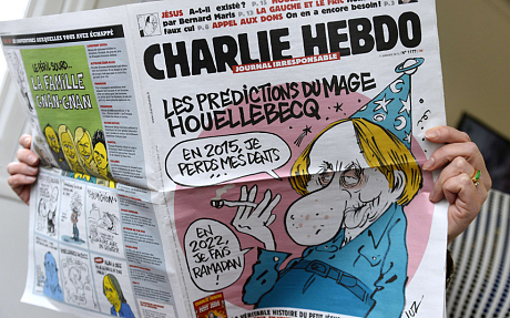 The previous issue of the French satirical newspaper Charlie Hebdo